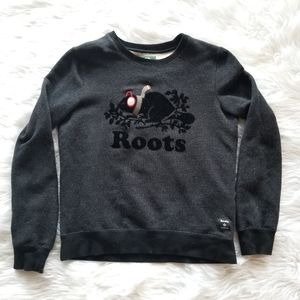 Roots Black Crew Neck Sweater